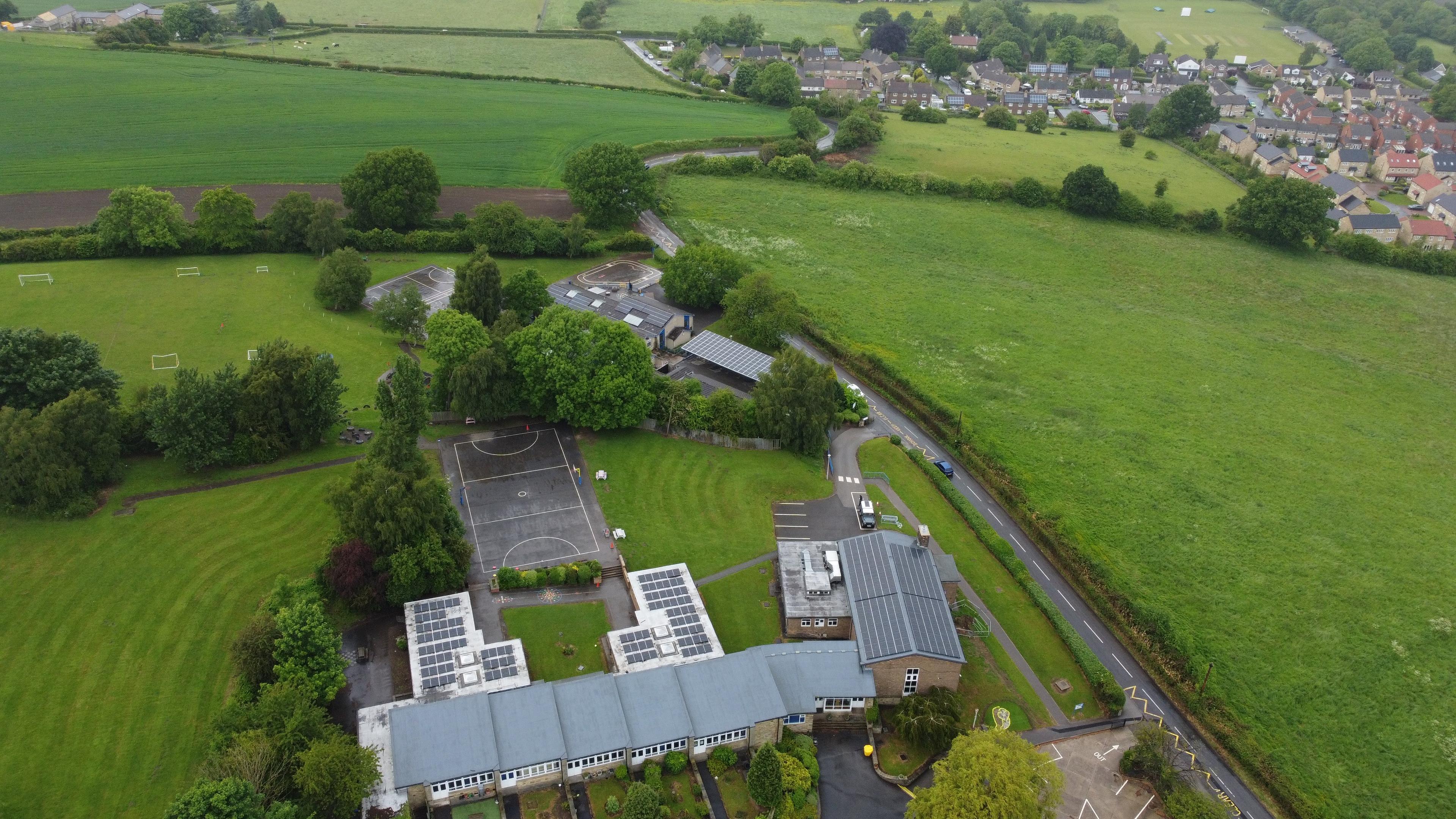 Bardsey Primary School, from above