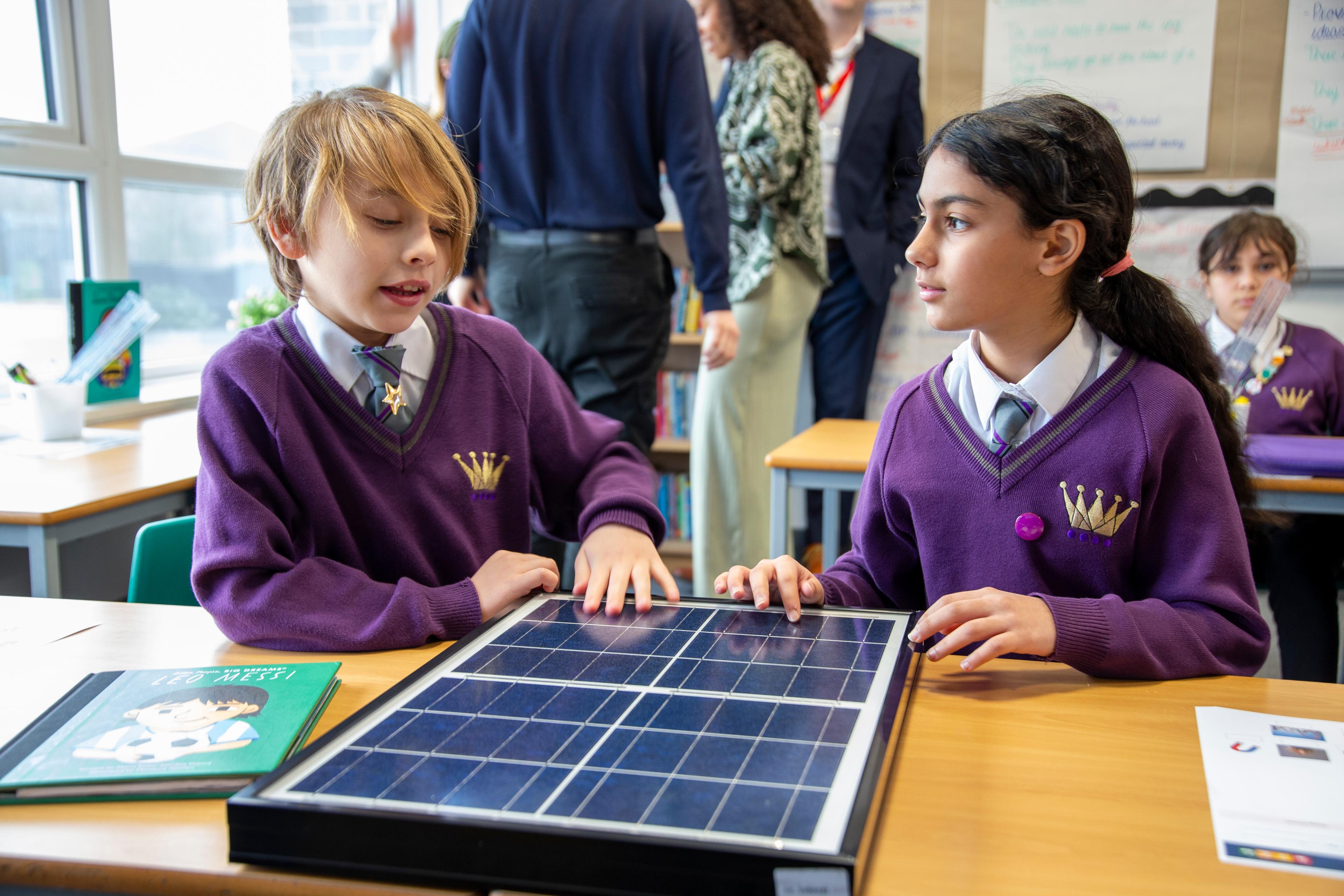Students from Ark Kings school