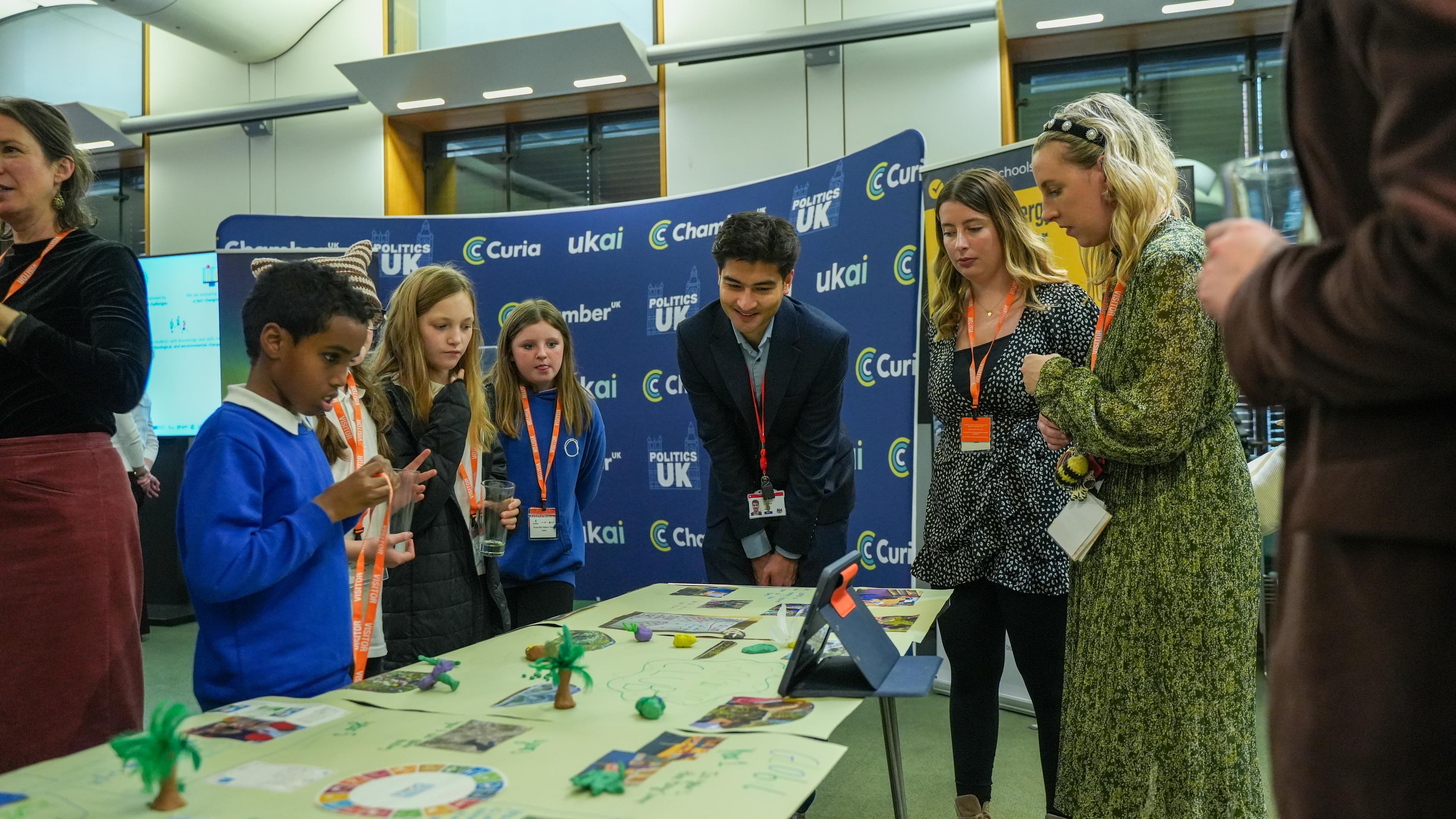 Pupils from Oasis Academy Bank Leaze Primary 